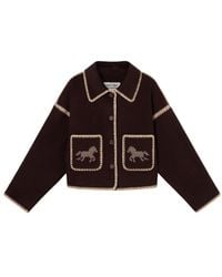 The Tiny Big Sister - Horses Embroidered Jacket - Lyst