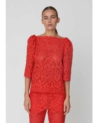 Stella Nova - Heavy Lace Blouse - Lyst