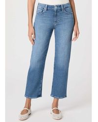 PAIGE - Mason Straight Leg Ankle Jean - Lyst