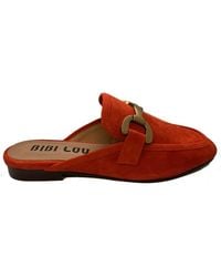 Bibi Lou - Vela Suede Backless Loafers - Lyst