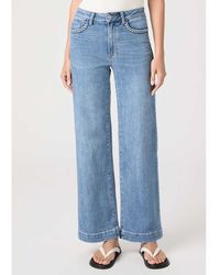 PAIGE - Anessa High Rise 31" Wide Leg Jeans - Lyst