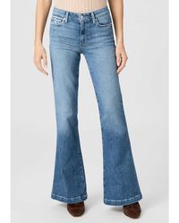 PAIGE - Genevieve 32" High Rise Flare Jean - Lyst