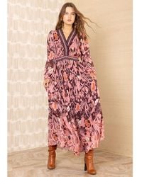 Hale Bob - Alisson Chiffon Floral Maxi Dress - Lyst