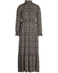 Olivia Rubin Ines Leopard-print Crepe Midi Dress - Save 16% - Lyst