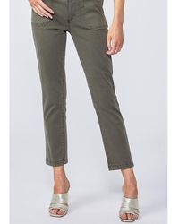 PAIGE - Mayslie Straight Ankle Jeans - Lyst