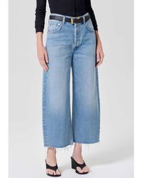 Citizens of Humanity - Ayla Raw Hem Crop Jeans - Lyst