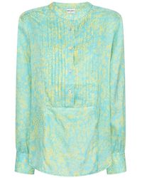 Mercy Delta - Rufford Silk Blend Blouse - Lyst