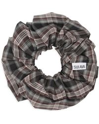 SUI AVA - Tartan Scrunchie - Lyst