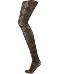 SUI AVA - Argyle Tights 40D - Lyst