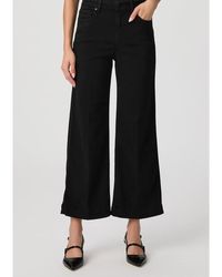 PAIGE - Anessa High Rise Cropped Wide Leg Jeans - Lyst