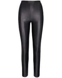 Commando - Faux Leather Animal Leggings - Lyst