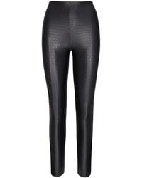 Commando - Faux Leather Animal Leggings - Lyst