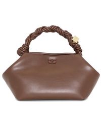 Ganni - Small Leather Bou Bag - Lyst
