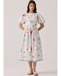 NOIB - Lyla Midi Dress - Lyst