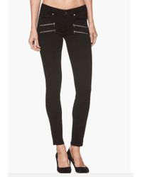 PAIGE Edgemont Mid Rise Skinny Jeans - Black
