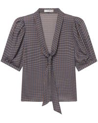 FRAME - Sonnet Silk Blouse - Lyst