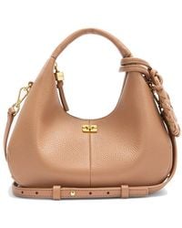 Ganni - Hobo Min Grained Bag - Lyst