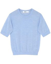 Day Birger et Mikkelsen - Carolina Merino Wool Round Neck Knitted T-Shirt - Lyst