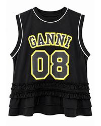 Ganni - Cycora Oversized Varsity Tank - Lyst