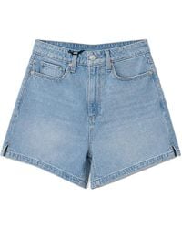 PAIGE - Dani High Rise Denim Shorts - Lyst