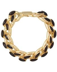 Roxanne Assoulin - Studded Wood Link Bracelet - Lyst