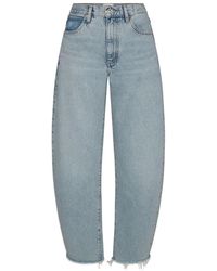 FRAME - The Bubble High Rise Crop Jean - Lyst