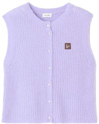 American Vintage - East Sleeveless Cardigan - Lyst