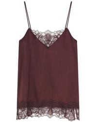 Day Birger et Mikkelsen - Nio Satin Lace Camisole Top - Lyst