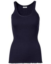 Rosemunde - Rwbelle Silk Blend U Neck Strappy Top - Lyst