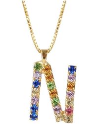Caroline Svedbom - Initial N Letter Necklace - Lyst