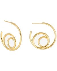 Rachel Jackson - Medium Swirl Hoop Earrings - Lyst