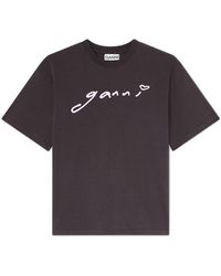 Ganni - Relaxed Fit Tee - Lyst