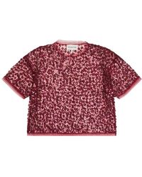 Munthe - Caralee Sheer Sequin Top - Lyst