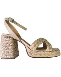 Castañer - Valeriette Raffia Heeled Sandals - Lyst