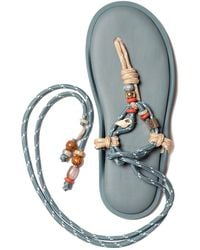 FLOWZE - Flo Twin Bead Cord Tie Sandals - Lyst