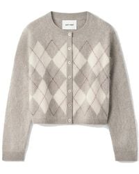 Soft Goat - Argyle Cashmere Cardigan - Lyst