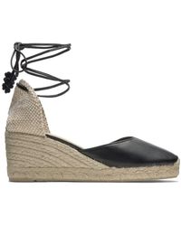 Castañer - Carina 250 Nappa Leather Heeled Espadrille - Lyst