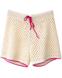 Les Tricots de Léa - Systou Cotton Crochet Shorts - Lyst