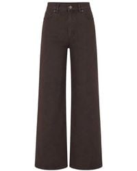 PAIGE - Anessa High Rise 31" Wide Leg Jeans - Lyst