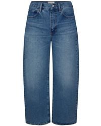 FRAME - The Bow Crop Barrel Jean - Lyst