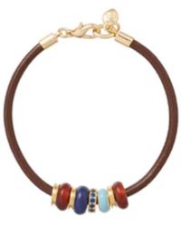 Roxanne Assoulin - Leather Stone Slider Bracelet - Lyst