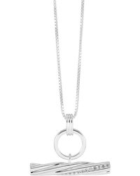 Rachel Jackson - Twisted T Bar Necklace - Lyst