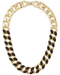 Roxanne Assoulin - Studded Wood Link Necklace - Lyst