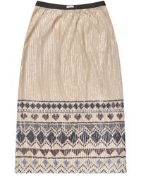 Munthe - Vuzia Sequin Skirt - Lyst