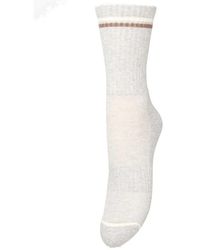 Becksöndergaard - Sporty Cotta Cotton Blend Socks - Lyst