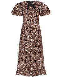 Queen of Archive - Delphine Leopard Maxi Dress - Lyst