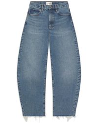 FRAME - The Bubble High Rise Crop Jean - Lyst
