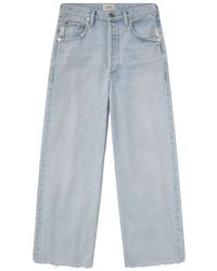 Citizens of Humanity - Ayla Raw Hem Crop Jeans - Lyst