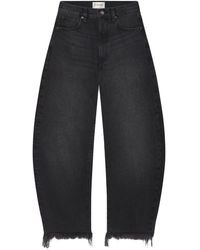 FRAME - The Bubble High Rise Crop Jean - Lyst