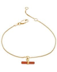Rachel Jackson - Vitality Carnelian T-Bar Bracelet - Lyst
